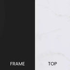Table d'appoint Flash Furniture Hampstead Collection - Table d'appoint moderne en stratifié avec cadre entrecroisé