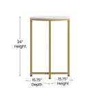 Table d'appoint Flash Furniture Hampstead Collection - Table d'appoint moderne en stratifié avec cadre entrecroisé