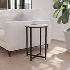 Table d'appoint Flash Furniture Hampstead Collection - Table d'appoint moderne en stratifié avec cadre entrecroisé