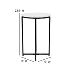Table d'appoint Flash Furniture Hampstead Collection - Table d'appoint moderne en stratifié avec cadre entrecroisé