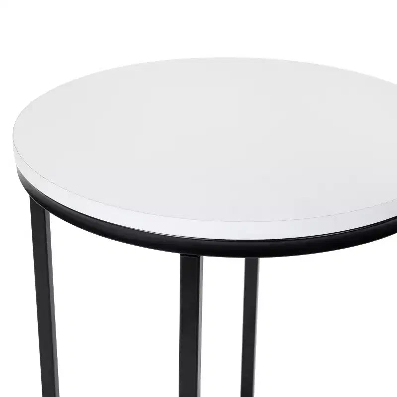 Table d'appoint Flash Furniture Hampstead Collection - Table d'appoint moderne en stratifié avec cadre entrecroisé
