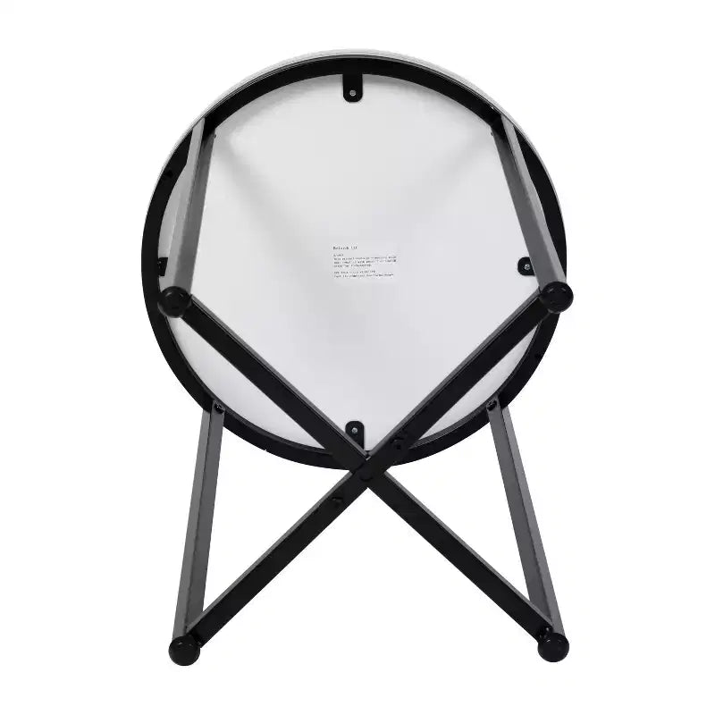 Table d'appoint Flash Furniture Hampstead Collection - Table d'appoint moderne en stratifié avec cadre entrecroisé