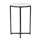 Table d'appoint Flash Furniture Hampstead Collection - Table d'appoint moderne en stratifié avec cadre entrecroisé