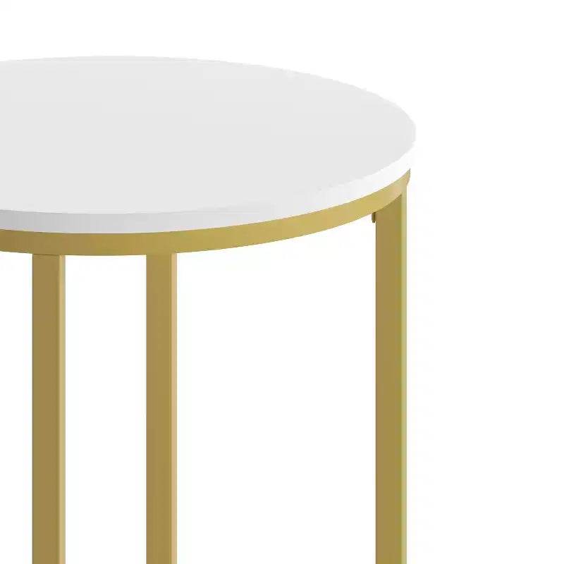 Table d'appoint Flash Furniture Hampstead Collection - Table d'appoint moderne en stratifié avec cadre entrecroisé