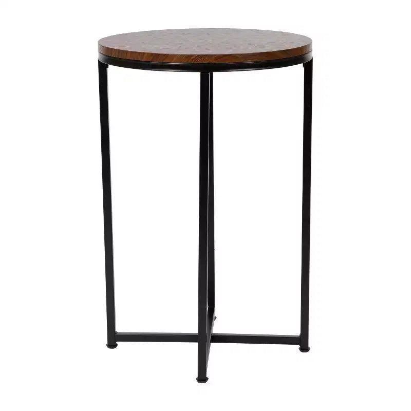 Table d'appoint Flash Furniture Hampstead Collection - Table d'appoint moderne en stratifié avec cadre entrecroisé