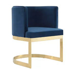 Lot de 2 chaises de salle à manger en velours Aura - Manhattan Comfort