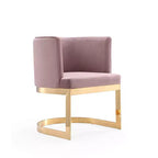 Lot de 2 chaises de salle à manger en velours Aura - Manhattan Comfort