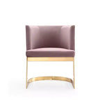 Lot de 2 chaises de salle à manger en velours Aura - Manhattan Comfort