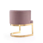 Lot de 2 chaises de salle à manger en velours Aura - Manhattan Comfort
