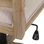 Chaise de bureau pivotante rembourrée Sandine Rustic - Christopher Knight Home