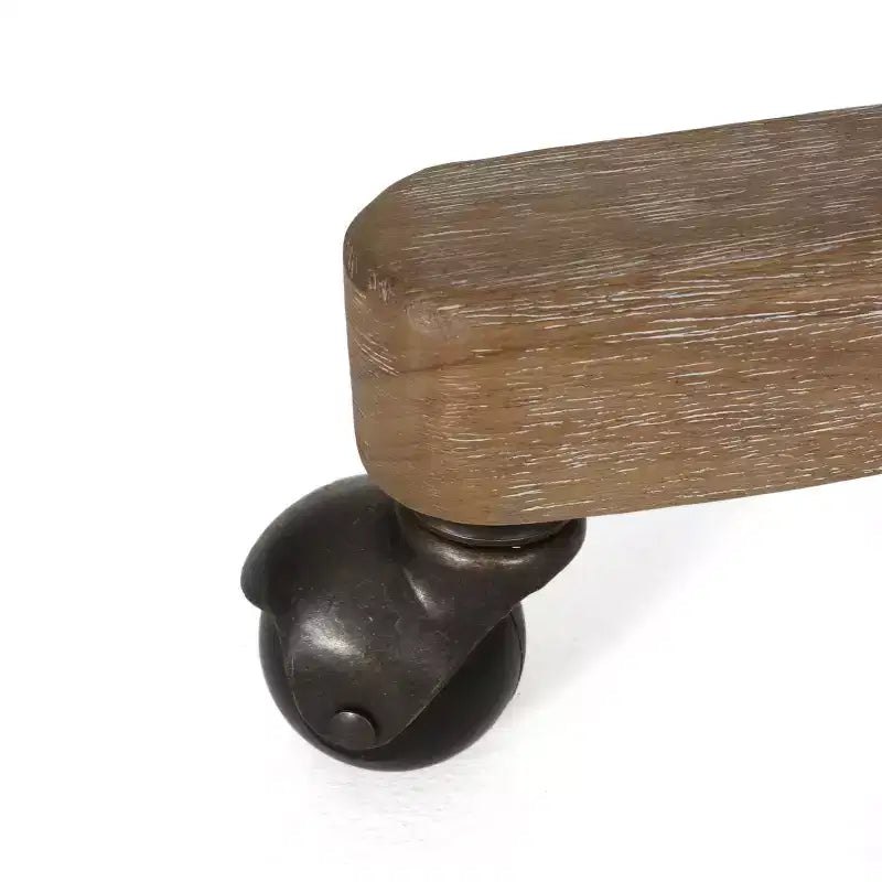 Chaise de bureau pivotante rembourrée Sandine Rustic - Christopher Knight Home