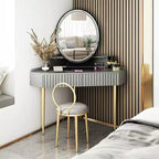 Miroir de Maquillage Lumineux Costway Hollywood Vanity, Télécommande, 4 Couleurs Variables, Noir/Or/Blanc