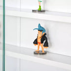 HOMCOM Vitrine 5 niveaux, Armoire murale avec porte vitrée et 4 étagères réglables
