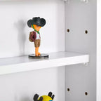 HOMCOM Vitrine 5 niveaux, Armoire murale avec porte vitrée et 4 étagères réglables