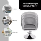 Costway Lot de 2 tabourets de bar pivotants en velours moderne à hauteur réglable