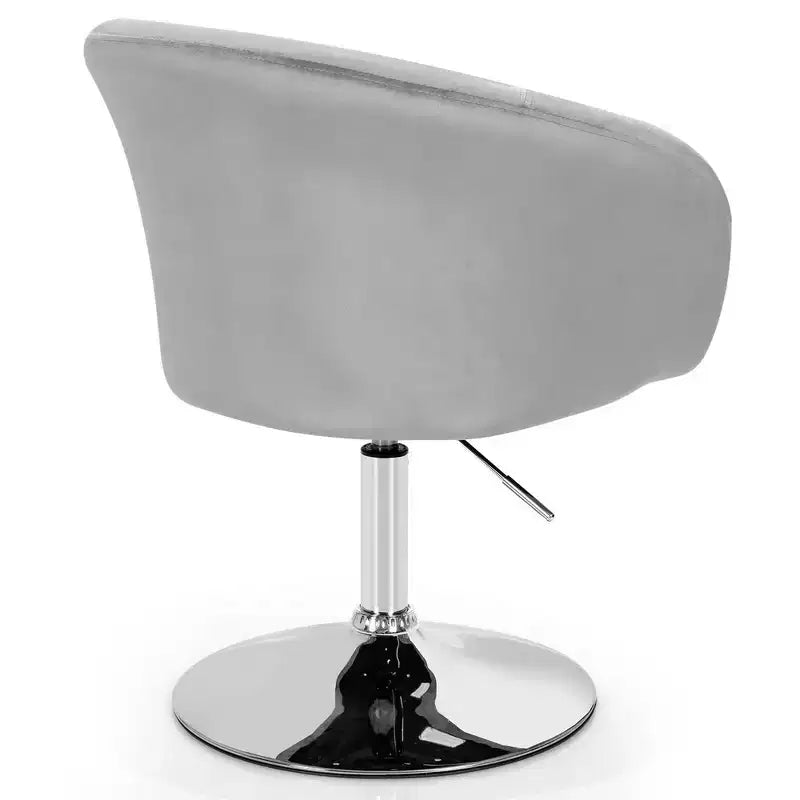 Costway Lot de 2 tabourets de bar pivotants en velours moderne à hauteur réglable