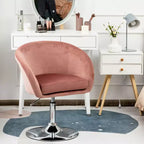 Costway Lot de 2 tabourets de bar pivotants en velours moderne à hauteur réglable