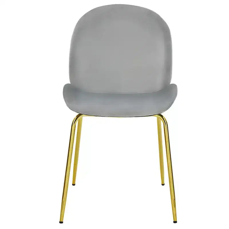 Lot de 4 chaises de salle à manger Costway en velours, chaises d'appoint sans accoudoirs