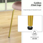 Lot de 4 chaises de salle à manger Costway en velours, chaises d'appoint sans accoudoirs