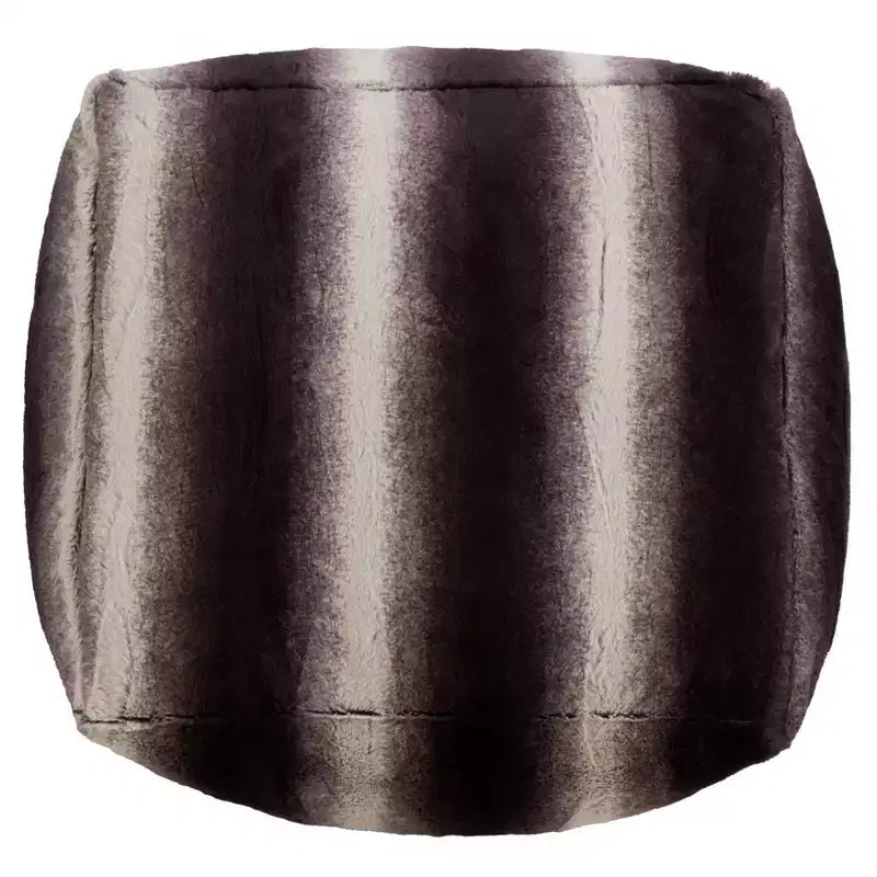 Pouf de sol Saro Lifestyle avec imprimé animal en fausse fourrure