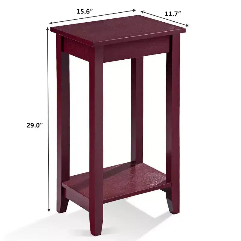 Costway Table d'appoint haute, Table basse, Table de chevet, Meuble d'appoint