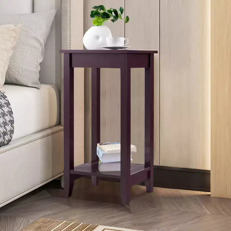 Costway Table d'appoint haute, Table basse, Table de chevet, Meuble d'appoint