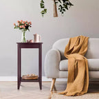 Costway Table d'appoint haute, Table basse, Table de chevet, Meuble d'appoint