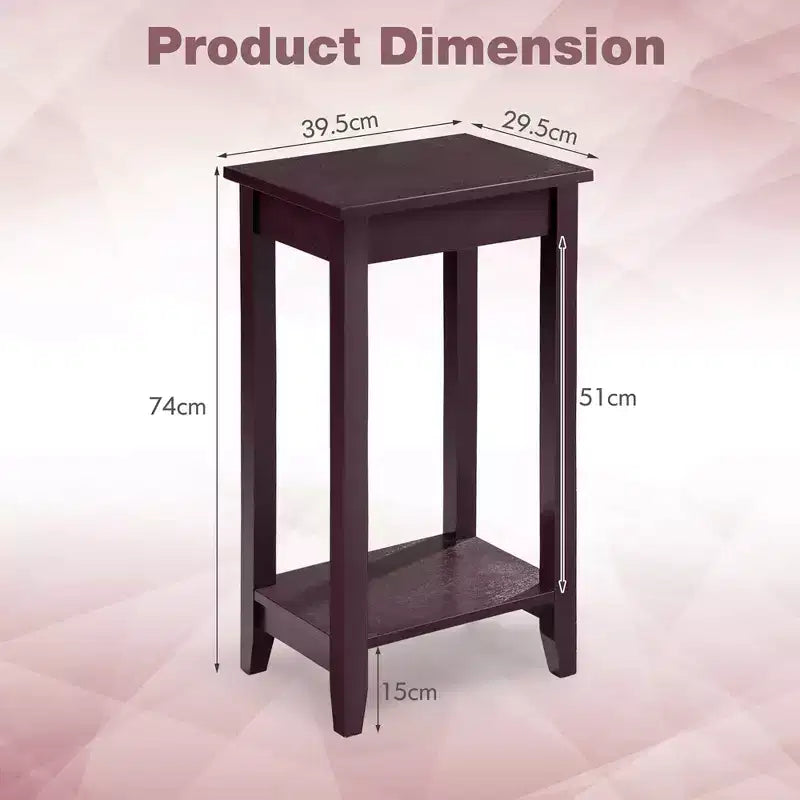 Costway Table d'appoint haute, Table basse, Table de chevet, Meuble d'appoint