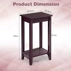 Costway Table d'appoint haute, Table basse, Table de chevet, Meuble d'appoint