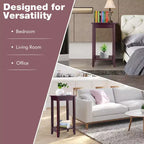 Costway Table d'appoint haute, Table basse, Table de chevet, Meuble d'appoint