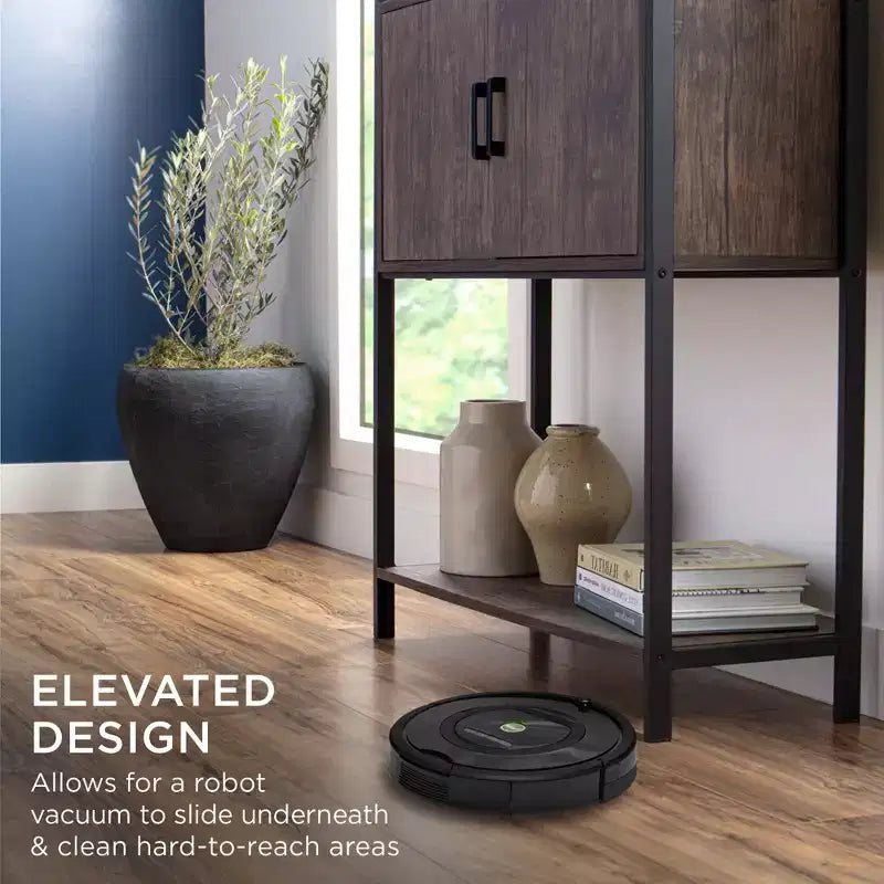 Meuble de rangement bibliothèque Best Choice Products pour salon, couloir avec placard fermé, design surélevé