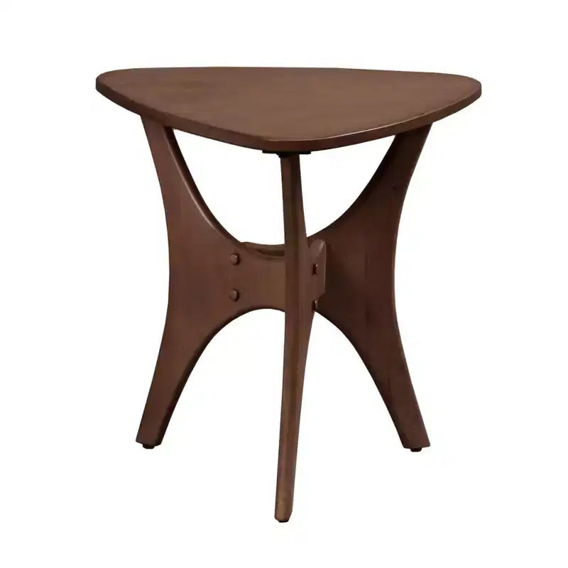 Table d'appoint triangulaire en bois Blaze