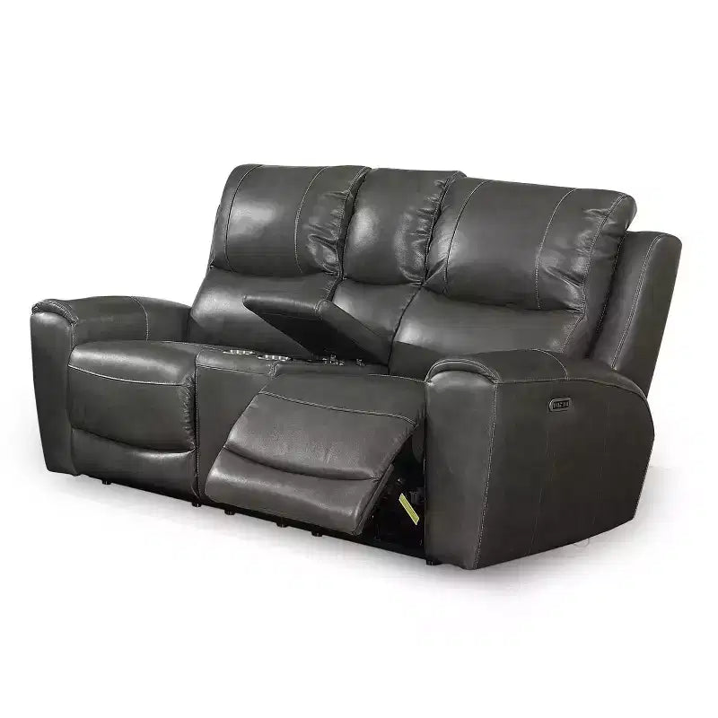 Causeuse inclinable électrique Laurel avec console - Steve Silver Co.