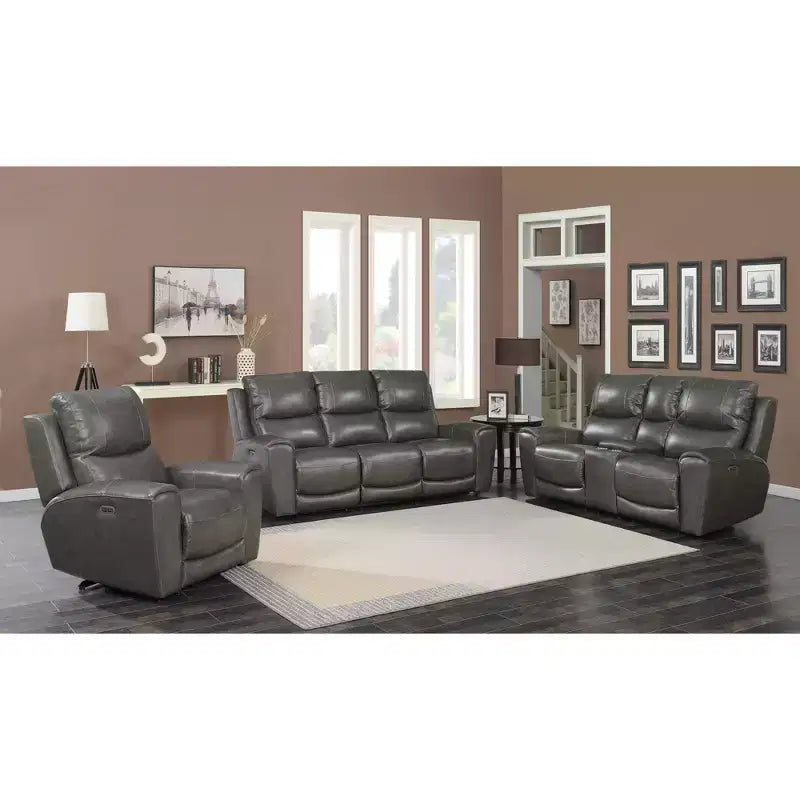 Causeuse inclinable électrique Laurel avec console - Steve Silver Co.