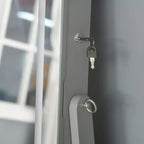 HOMCOM Armoire à bijoux sur pied avec éclairage LED, organisateur de bijoux verrouillable avec miroir pleine longueur et 4 angles réglables