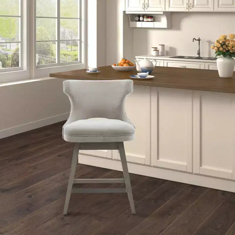 Tabouret de bar pivotant Cheryl, hauteur comptoir - Madison Park (25,75 po)