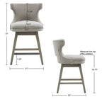 Tabouret de bar pivotant Cheryl, hauteur comptoir - Madison Park (25,75 po)