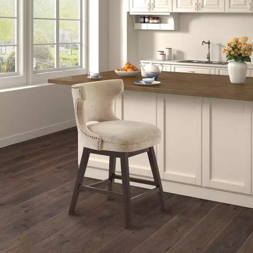Tabouret de bar pivotant Cheryl, hauteur comptoir - Madison Park (25,75 po)