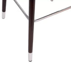 Tabouret Merrick Lane Temperance à cadre en bois moderne avec accents métalliques