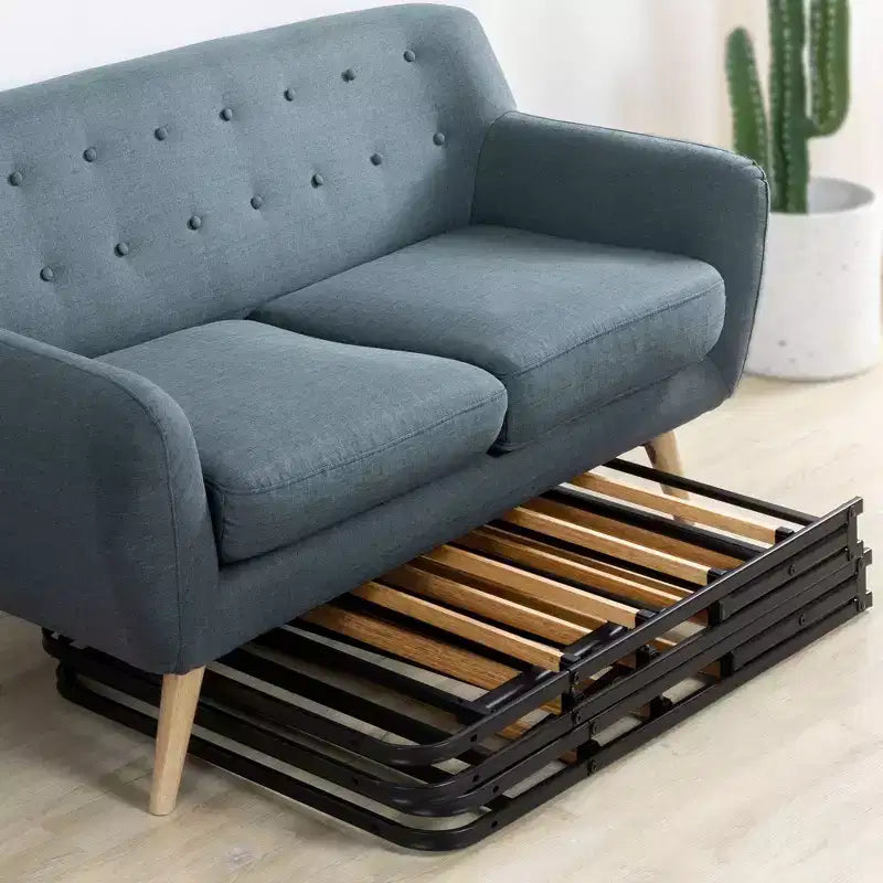 Base de lit avec sommier en lattes de bambou SmartBase Essential 14 pouces - Noir - Zinus