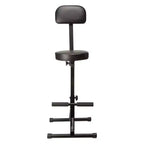 Chaise de musicien Odyssey DJ Performer – Tabouret portable rembourré avec limite de poids de 136 kg, hauteur réglable et dossier, noir