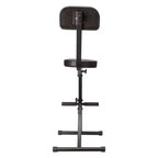 Chaise de musicien Odyssey DJ Performer – Tabouret portable rembourré avec limite de poids de 136 kg, hauteur réglable et dossier, noir