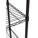 Étagère grillagée à 5 niveaux Internet's Best – Noir mat – Étagère robuste