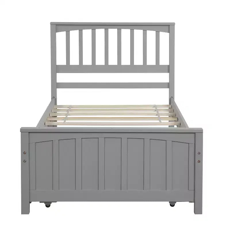 Lit plateforme simple avec lit gigogne-ModernLuxe