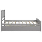 Lit plateforme simple avec lit gigogne-ModernLuxe