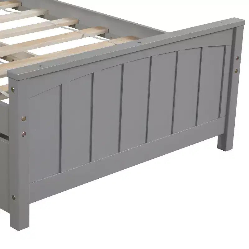 Lit plateforme simple avec lit gigogne-ModernLuxe