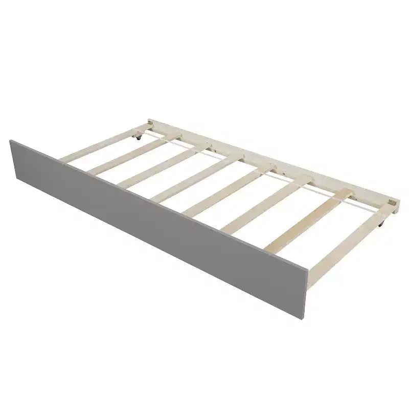 Lit plateforme simple avec lit gigogne-ModernLuxe