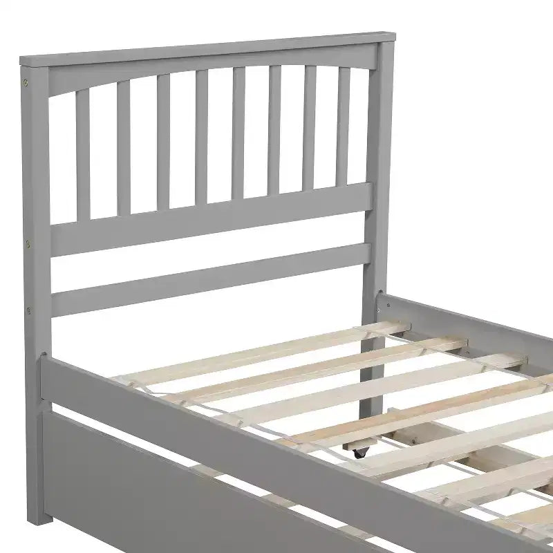Lit plateforme simple avec lit gigogne-ModernLuxe