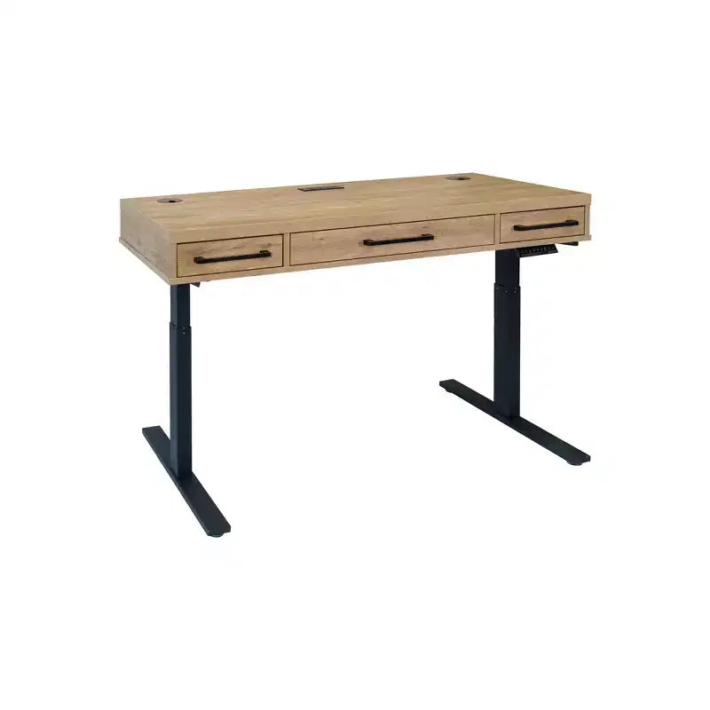 Bureau Martin Furniture Mason, finition bois laminé, à hauteur réglable électrique