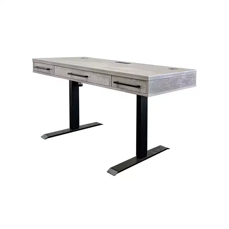 Bureau Martin Furniture Mason, finition bois laminé, à hauteur réglable électrique